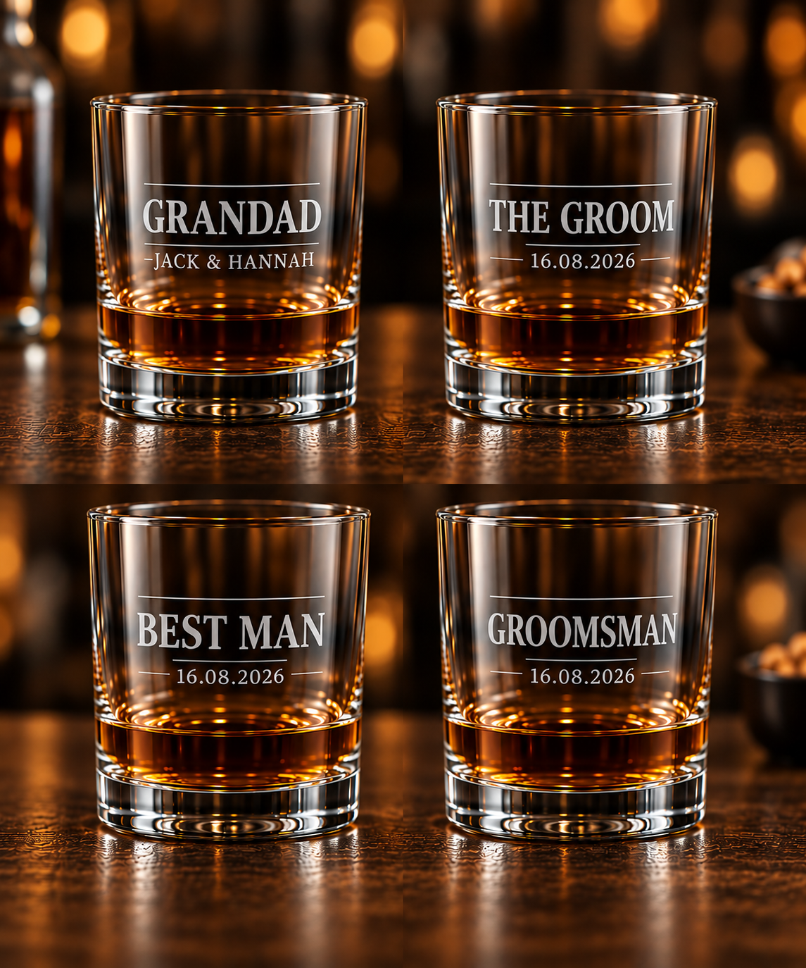 Engraved Whiskey Glass (Single Glass)