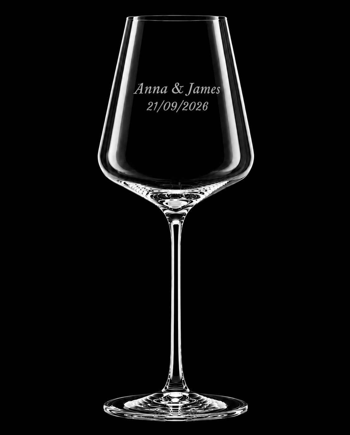 Personalised Top Table Wine Glasses